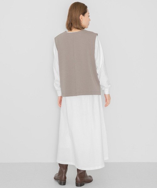 URBAN RESEARCH Sonny Label（アーバンリサーチサニーレーベル）の「『SETアイテム』カットベストセットワンピース（ワンピース・レディース・グレー系その他/ベージュ系その他/ブラック系その他・FREE）」の18枚目の写真