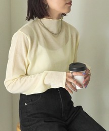 Riberry | シアーニットプルオーバー(Tシャツ/カットソー)