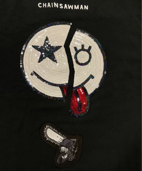 ONE MADE（ワンメイド）の「チェンソーマン × ONEMADE × B'2nd(チェンソーマン x ワンメイド x ビーセカンド)SWEAT L/S 別注スウェット（Tシャツ/カットソー・メンズ・ブラック・S/M/L）」の6枚目の写真