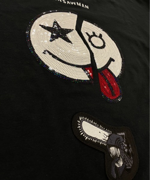 ONE MADE（ワンメイド）の「チェンソーマン × ONEMADE × B'2nd(チェンソーマン x ワンメイド x ビーセカンド)SWEAT L/S 別注スウェット（Tシャツ/カットソー・メンズ・ブラック・S/M/L）」の11枚目の写真
