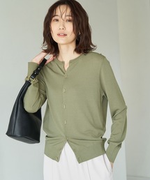 UVカット・洗濯機OK・接触冷感/クルーカーディガン