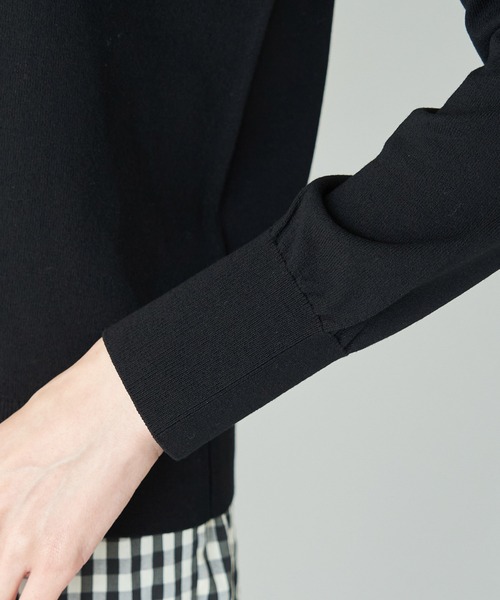 ROPE' PICNIC（ロペピクニック）の「UVカット・洗濯機OK・接触冷感/クルーカーディガン（カーディガン/ボレロ・レディース・ブラック/ライトグレー/カーキ/ブルー系その他5/マスタード・38）」の8枚目の写真