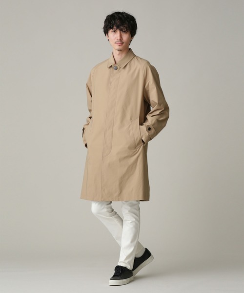 NANO universe（ナノユニバース）の「LB.04/バルカラーコート（トレンチコート・メンズ・ネイビー/ベージュ/チャコール・S/XL/M/L）」の8枚目の写真