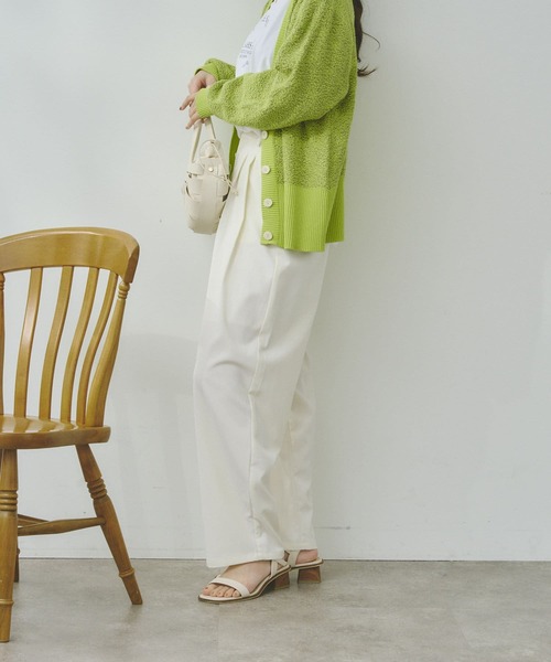 Chez toi（シェトワ）の「クレープタックワイドパンツ（その他パンツ・レディース・ブラック/ブルー/アイボリー・FREE）」の20枚目の写真