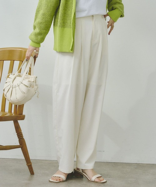 Chez toi（シェトワ）の「クレープタックワイドパンツ（その他パンツ・レディース・ブラック/ブルー/アイボリー・FREE）」の15枚目の写真