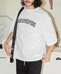 ADAMPATEK / groupie college Logo looose T/ルーズシルエットカレッジロゴビッグTシャツ