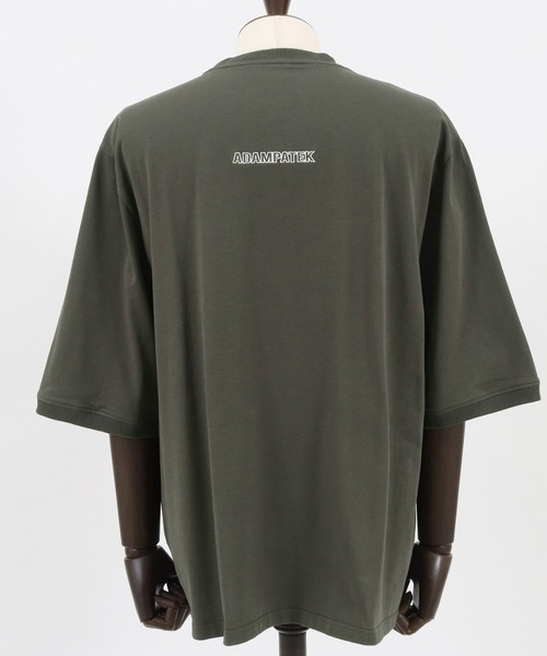 ADAM PATEK(アダムパテック)の「ADAMPATEK / groupie college Logo looose T/ルーズシルエットカレッジロゴビッグTシャツ(Tシャツ/カットソー・メンズ・ホワイト/グレー/ブラック・1/2/3)」の20枚目の写真