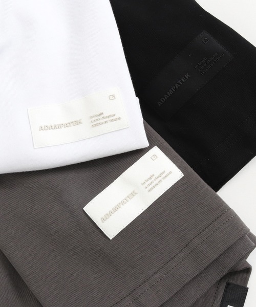 ADAM PATEK(アダムパテック)の「ADAMPATEK / groupie college Logo looose T/ルーズシルエットカレッジロゴビッグTシャツ(Tシャツ/カットソー・メンズ・ホワイト/グレー/ブラック・1/2/3)」の10枚目の写真
