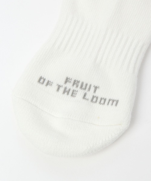 FRUIT OF THE LOOM(フルーツオブザルーム)の「【Fruit Of The Loom(フルーツオブザルーム)】ライン3Pソックス(KIDS)(ソックス/靴下・キッズ・ダークパープル・FREE)」の6枚目の写真