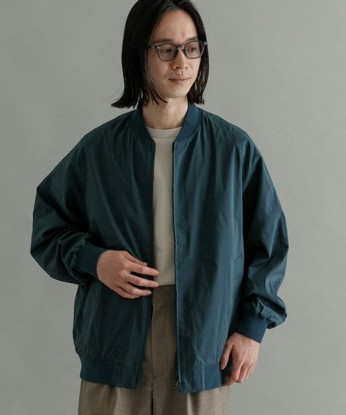 URBAN RESEARCH（アーバンリサーチ）の「T/CタイプライターZIPブルゾン（ブルゾン・メンズ・カーキ/ブルー系その他・LARGE/MEDIUM/SMALL）」の3枚目の写真