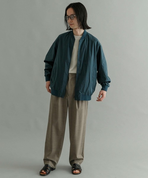 URBAN RESEARCH（アーバンリサーチ）の「T/CタイプライターZIPブルゾン（ブルゾン・メンズ・カーキ/ブルー系その他・LARGE/MEDIUM/SMALL）」の4枚目の写真