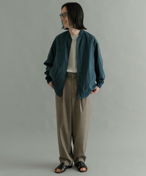 URBAN RESEARCH（アーバンリサーチ）の「T/CタイプライターZIPブルゾン（ブルゾン・メンズ・カーキ/ブルー系その他・LARGE/MEDIUM/SMALL）」の5枚目の写真