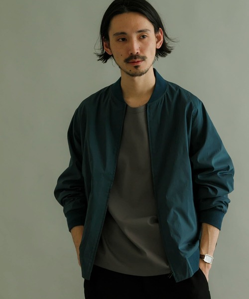 URBAN RESEARCH（アーバンリサーチ）の「T/CタイプライターZIPブルゾン（ブルゾン・メンズ・カーキ/ブルー系その他・LARGE/MEDIUM/SMALL）」の6枚目の写真