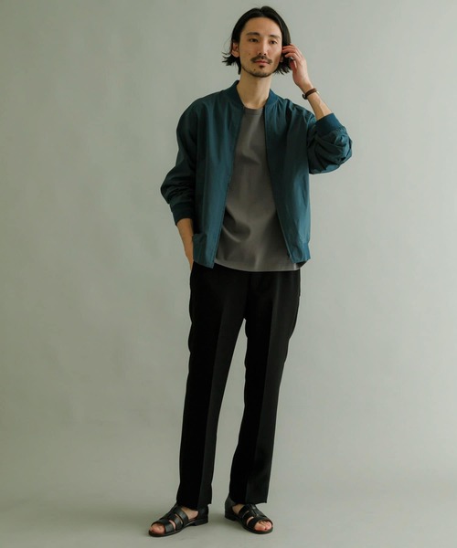 URBAN RESEARCH（アーバンリサーチ）の「T/CタイプライターZIPブルゾン（ブルゾン・メンズ・カーキ/ブルー系その他・LARGE/MEDIUM/SMALL）」の7枚目の写真