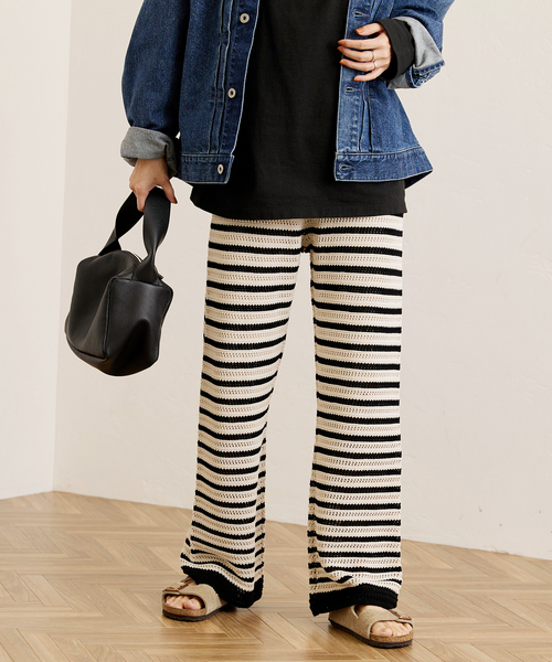 セール】クロシェ風ニットパンツ（その他パンツ）｜FRAMeWORK