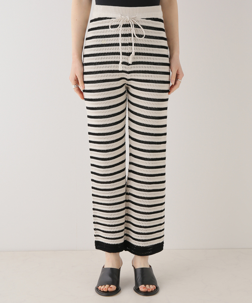 FRAMe WORK クロシェ風ニットパンツ セール】クロシェ風ニットパンツ（その他パンツ）｜FRAMeWORK