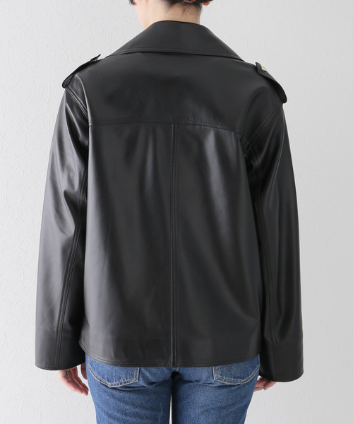 MY WHITE/マイホワイト】 LEATHER ジャケット（ライダース