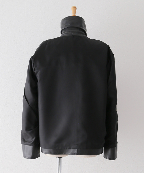 希少新品 MY WHITE マイホワイト レザー ブラック ドゥーズィエムクラス Deuxieme Classe ジャケット ライダースジャケット 【MY WHITE