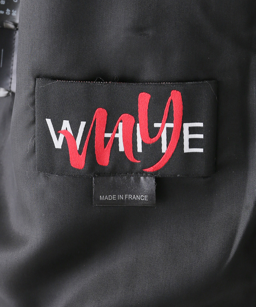 MY WHITE/マイホワイト】 LEATHER ジャケット（ライダース