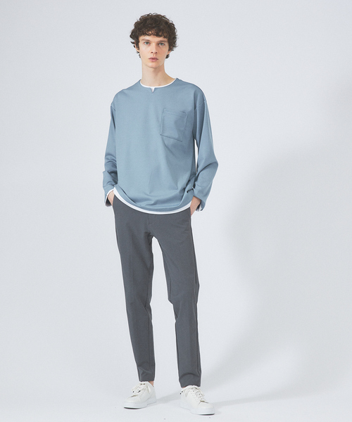 ABAHOUSE（アバハウス）の「【レギスラ/セットアップ対応】ハイストレッチ スキニーパンツ / チノパン（チノパンツ・メンズ・グレー/ブルー/ブラック/ベージュ・44/46/48）」の16枚目の写真