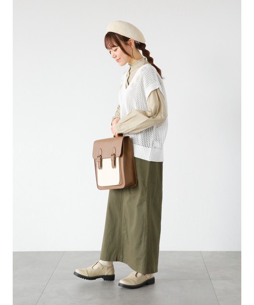 ehka sopo（エヘカソポ）の「花刺繍ニットベスト（ベスト・レディース・オフホワイト/イエロー/ベージュ・ﾌﾘ-）」の19枚目の写真