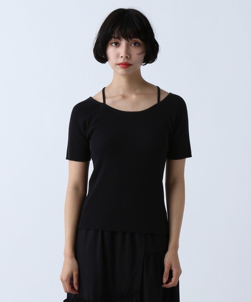 PAGEBOY（ページボーイ）の「2WAYスクエアネックTOPS（Tシャツ/カットソー・レディース・オフホワイト/ブルー/ブラック/グリーン・FREE）」の19枚目の写真