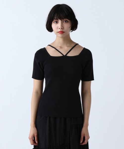 PAGEBOY（ページボーイ）の「2WAYスクエアネックTOPS（Tシャツ/カットソー・レディース・オフホワイト/ブルー/ブラック/グリーン・FREE）」の20枚目の写真