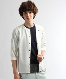 HARE | スナップシャツ7分袖(HARE)(シャツ/ブラウス)