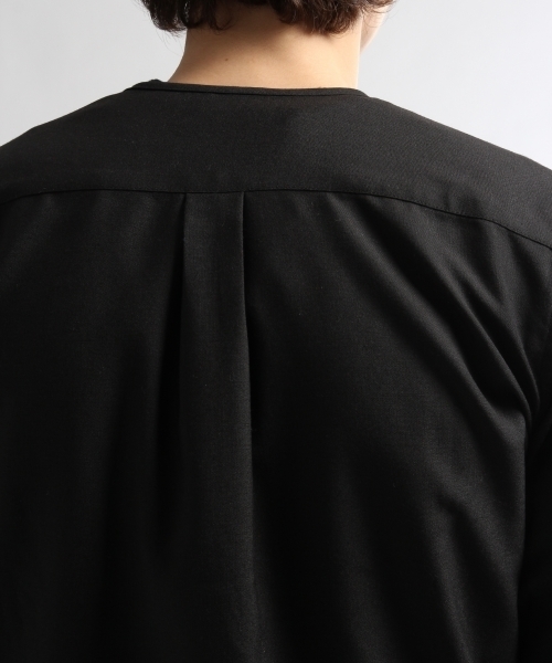 HARE(ハレ)の「スナップシャツ7分袖(HARE)(シャツ/ブラウス・メンズ・オフホワイト/ブラック/グレー/グレー系その他/ブラック系その他・SMALL/LARGE/MEDIUM)」の15枚目の写真