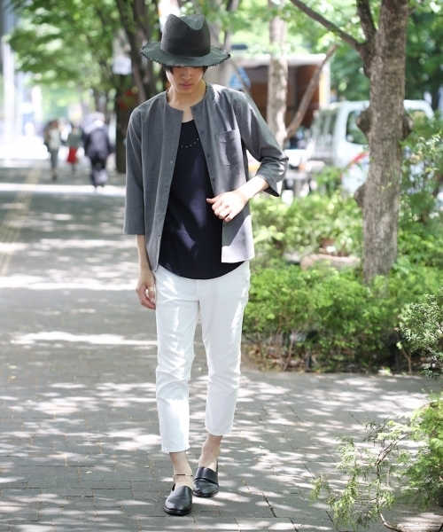 HARE(ハレ)の「スナップシャツ7分袖(HARE)(シャツ/ブラウス・メンズ・オフホワイト/ブラック/グレー/グレー系その他/ブラック系その他・SMALL/LARGE/MEDIUM)」の16枚目の写真