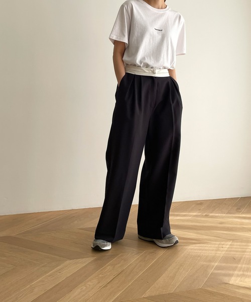 CANAL JEAN（キャナルジーン）の「El mar　standard刺繍半袖Tシャツ（Tシャツ/カットソー・レディース・ブラック/ホワイト・ONE SIZE）」の6枚目の写真