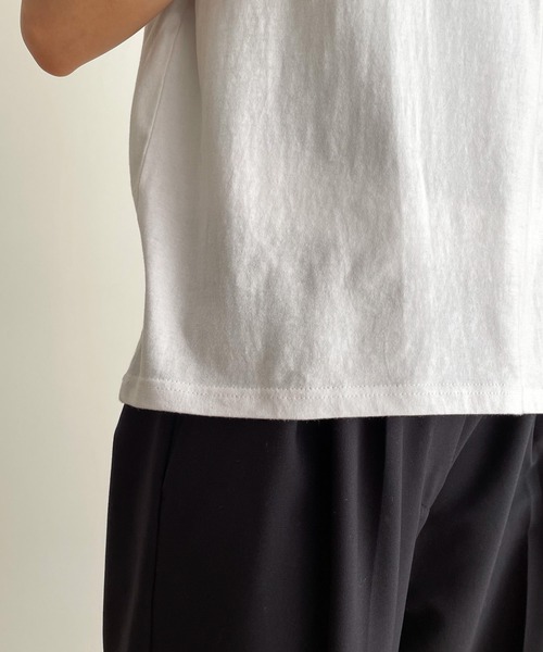 CANAL JEAN（キャナルジーン）の「El mar　standard刺繍半袖Tシャツ（Tシャツ/カットソー・レディース・ブラック/ホワイト・ONE SIZE）」の7枚目の写真