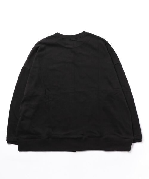 and it_（アンドイット）の「ミニ裏毛ワイドカーディガン（カーディガン/ボレロ・レディース・グレイッシュベージュ/ナチュラル/サックスブルー/ブラック/杢グレー/モカ・M-L）」の18枚目の写真