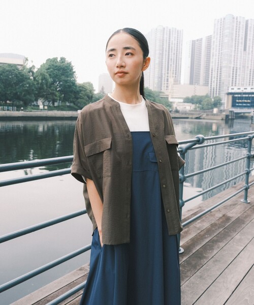 SHARE PARK(シェアパーク)の「【UVカット・撥水・ストレッチ・軽量】ナイロンストレッチ ジャンパースカート(ワンピース・レディース・ブラック系/ネイビー系・MEDIUM/SMALL)」の18枚目の写真