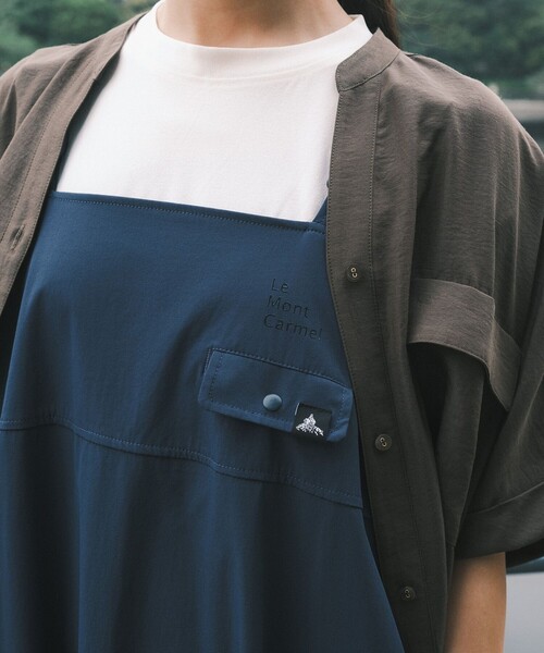 SHARE PARK(シェアパーク)の「【UVカット・撥水・ストレッチ・軽量】ナイロンストレッチ ジャンパースカート(ワンピース・レディース・ブラック系/ネイビー系・MEDIUM/SMALL)」の22枚目の写真