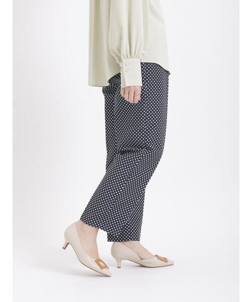 Te chichi(テチチ)の「ドットジャカードペンシルパンツ(セットアップ可)(その他パンツ・レディース・ネイビー/グレー・SMALL/MEDIUM)」の15枚目の写真