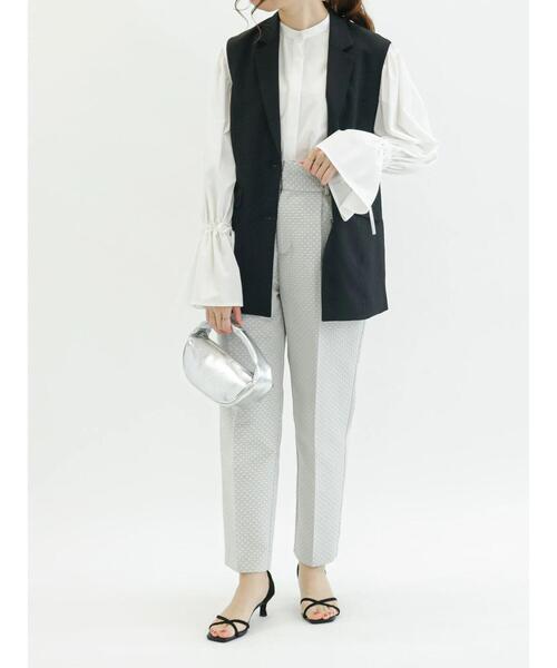 Te chichi(テチチ)の「ドットジャカードペンシルパンツ(セットアップ可)(その他パンツ・レディース・ネイビー/グレー・SMALL/MEDIUM)」の18枚目の写真