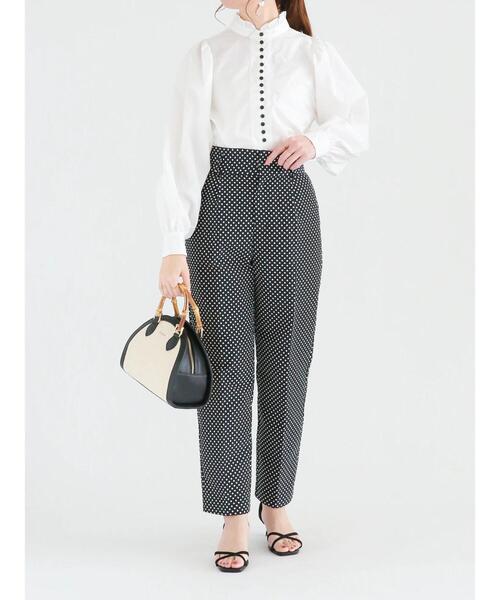 Te chichi(テチチ)の「ドットジャカードペンシルパンツ(セットアップ可)(その他パンツ・レディース・ネイビー/グレー・SMALL/MEDIUM)」の19枚目の写真