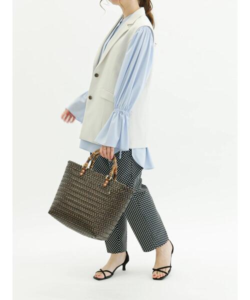 Te chichi(テチチ)の「ドットジャカードペンシルパンツ(セットアップ可)(その他パンツ・レディース・ネイビー/グレー・SMALL/MEDIUM)」の21枚目の写真