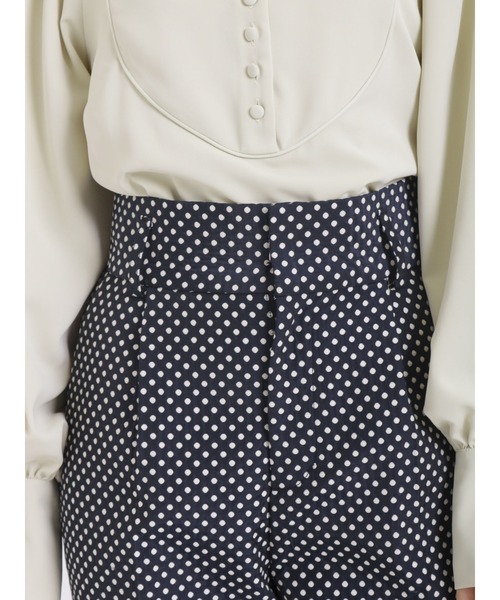 Te chichi(テチチ)の「ドットジャカードペンシルパンツ(セットアップ可)(その他パンツ・レディース・ネイビー/グレー・SMALL/MEDIUM)」の9枚目の写真