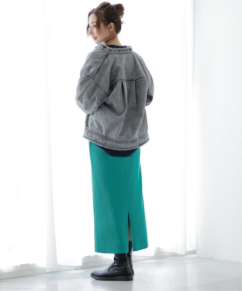 frames RAY CASSIN（フレームスレイカズン）の「シーズンレスリブナロースカート（スカート・レディース・ブルー/ブラック/グリーン/オレンジ/キナリ/ブラウン/イエロー/パープル・FREE）」の11枚目の写真