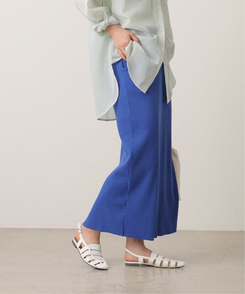 frames RAY CASSIN（フレームスレイカズン）の「シーズンレスリブナロースカート（スカート・レディース・ブルー/ブラック/グリーン/オレンジ/キナリ/ブラウン/イエロー/パープル・FREE）」の21枚目の写真