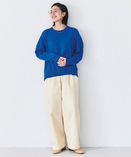 avecmoi(アヴェクモワ)の「【佐藤かなさんプロデュース】 アヴェクモワ ヴィヴィッドカラーセーター〈ロイヤルブルー〉(ニット/セーター・レディース・ブルー・1/2)」の6枚目の写真