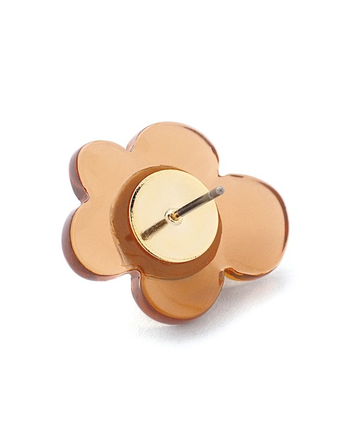【受注生産品】 メタル×クリアフラワーピアス（ピアス（両耳用））｜ANEMONE その他