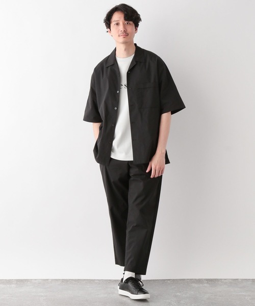 GLOBAL WORK(グローバルワーク)の「エアかるシャツ/半袖/177582(シャツ/ブラウス・メンズ・ベージュ系その他3/ブラック/ネイビー・MEDIUM/LARGE/SMALL/X-LARGE)」の8枚目の写真