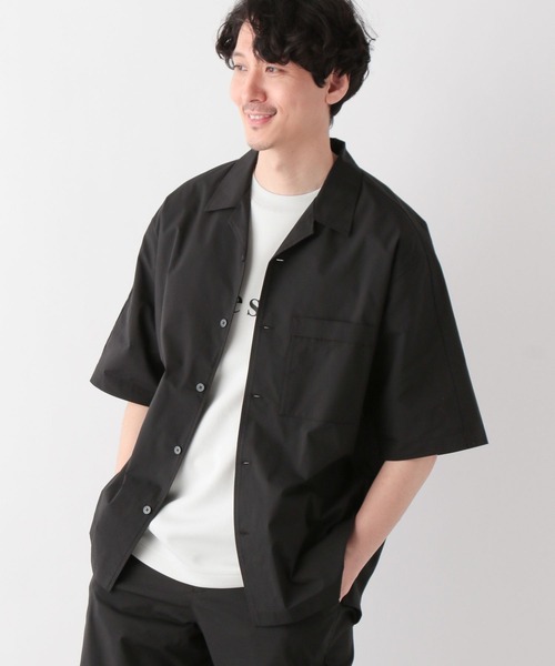 GLOBAL WORK(グローバルワーク)の「エアかるシャツ/半袖/177582(シャツ/ブラウス・メンズ・ベージュ系その他3/ブラック/ネイビー・MEDIUM/LARGE/SMALL/X-LARGE)」の9枚目の写真