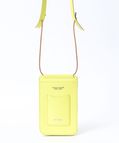 NOLLEY'S goodman(ノーリーズグッドマン)の「レザーモバイルサコッシュ(ショルダーバッグ・メンズ・ネイビー/ブラック/ホワイト/イエロー/ライトブルー・FREE)」の15枚目の写真