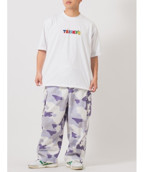 RE730(アールイーセブンサーティー)の「RE730 アーチロゴ発泡プリントビッグTシャツ(Tシャツ/カットソー・メンズ・イエロー/オフホワイト/ターコイズブルー/ブラック・MEDIUM/LARGE/X-LARGE)」の14枚目の写真