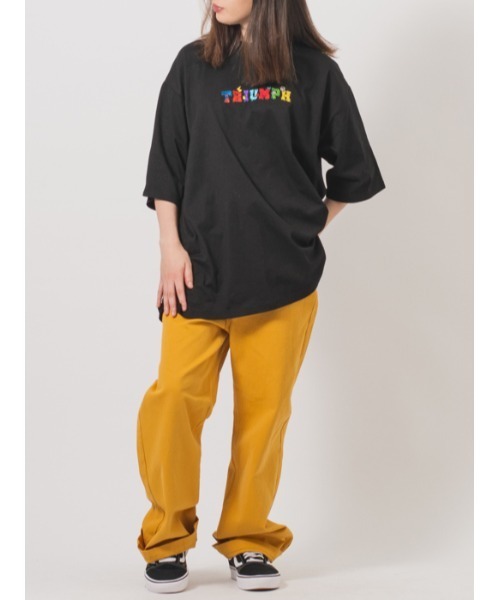 RE730(アールイーセブンサーティー)の「RE730 アーチロゴ発泡プリントビッグTシャツ(Tシャツ/カットソー・メンズ・イエロー/オフホワイト/ターコイズブルー/ブラック・MEDIUM/LARGE/X-LARGE)」の17枚目の写真