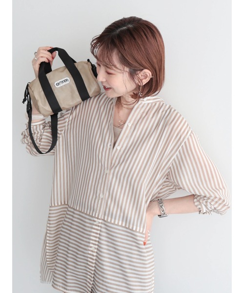 OUTDOOR PRODUCTS（アウトドアプロダクツ）の「OUTDOOR PRODUCTS ドラムバッグ（ドラムバッグ・レディース・アイボリー/グリーン/ブラック・FREE）」の5枚目の写真